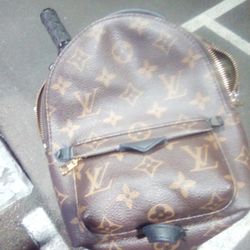 Authentic Louie Vuitton Palm Springs Mini Backpack. Missing Straps And Zipper Piece!!!! SELLING AS IS!! 