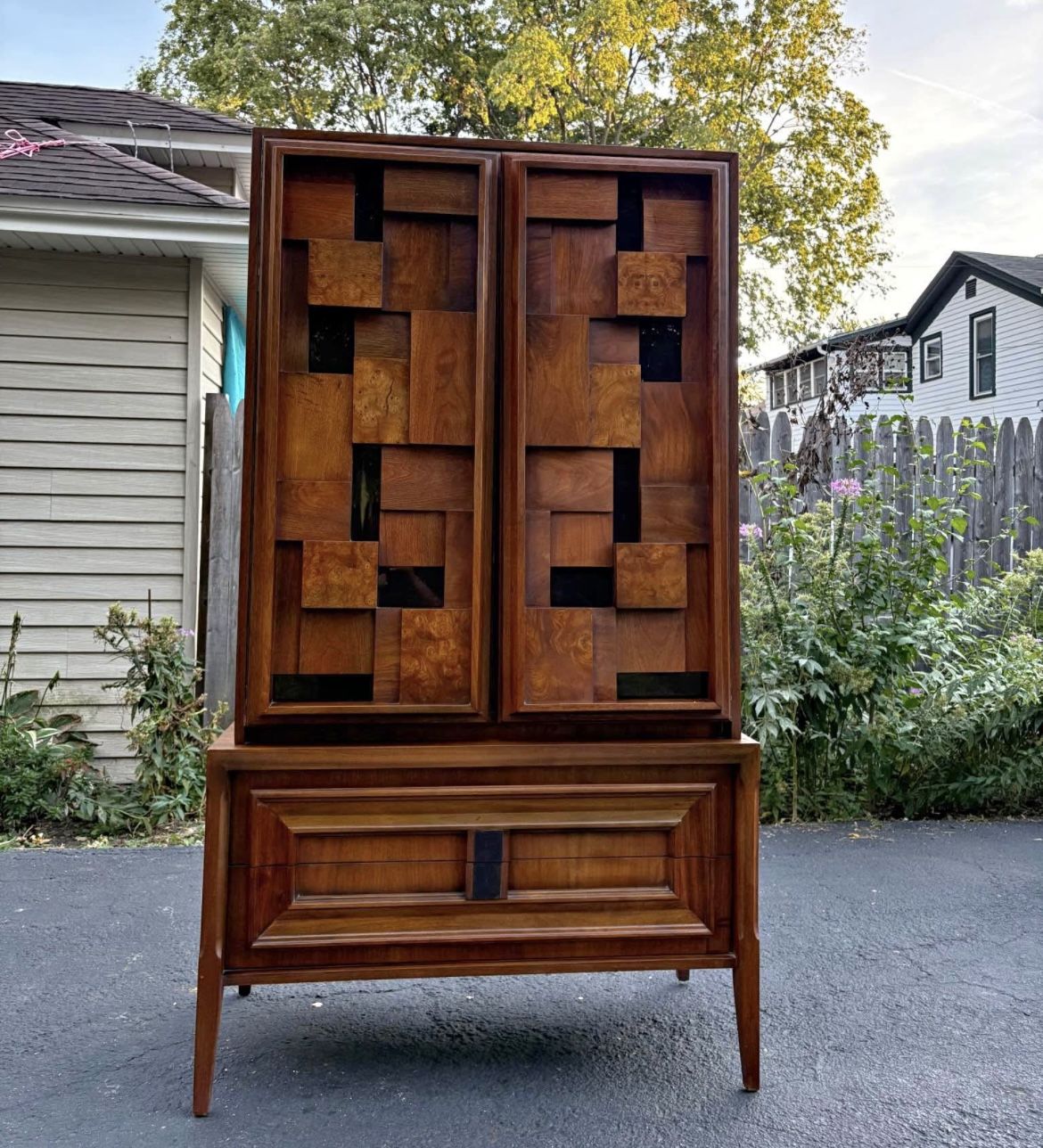 Mid Century Modern Armoire/Tall chest Made in Canada