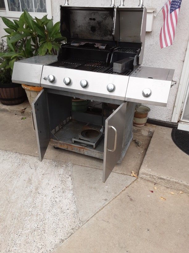 🔥 PARRILLA GRILL STAINLESS STEEL EN BUEN ESTADO