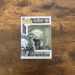 Funko Pop!  Marvel Mech Strike Monster Hunters Dr. Doom #990 w Protector