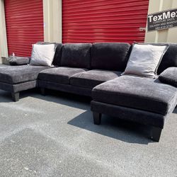 Navy blue 3Pcs Sectional