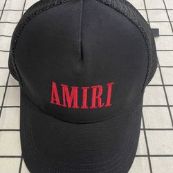 AMIRI Red Letter Black Hat