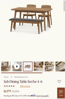 Castlery dining room table set