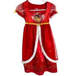 Disney Princess Red Christmas Nightgown Dress Girls 2T 