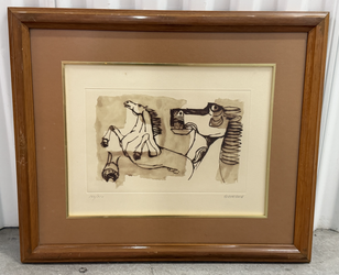 Original Oswaldo Guayasamín Painting (164/350).