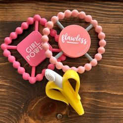 Baby Girl Infant Teether Teething Toys Baby Items Bundle