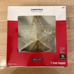 Christmas Star Lighted Tree Topper