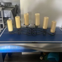 Candle holder plus candles