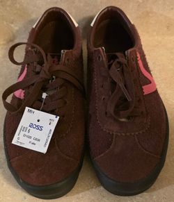 *Brand New* Vans Sport Low Pop Brown Suede Sneakers Mens 6 Womens 7.5