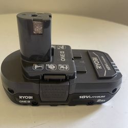 RYOBI ONE+ 18V Lithium-Ion 2.0 Ah Compact Battery