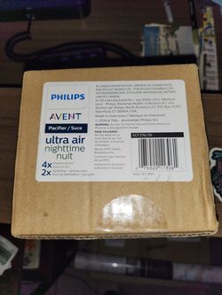Philips Avent Ultra Air Nighttime Pacifiers - Orthodontic Design, for Babies 0-6 Months