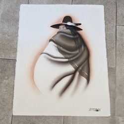 Robert Redbird Kiowa Art Work on Paper 23x30" Native American