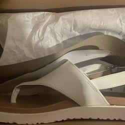 White strappy sandals  