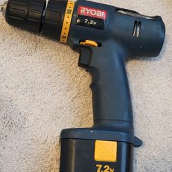 Ryobi SA720 7.2V Drill Tool & Battery Only 