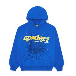 Sp5der TC Blue Hoodie 