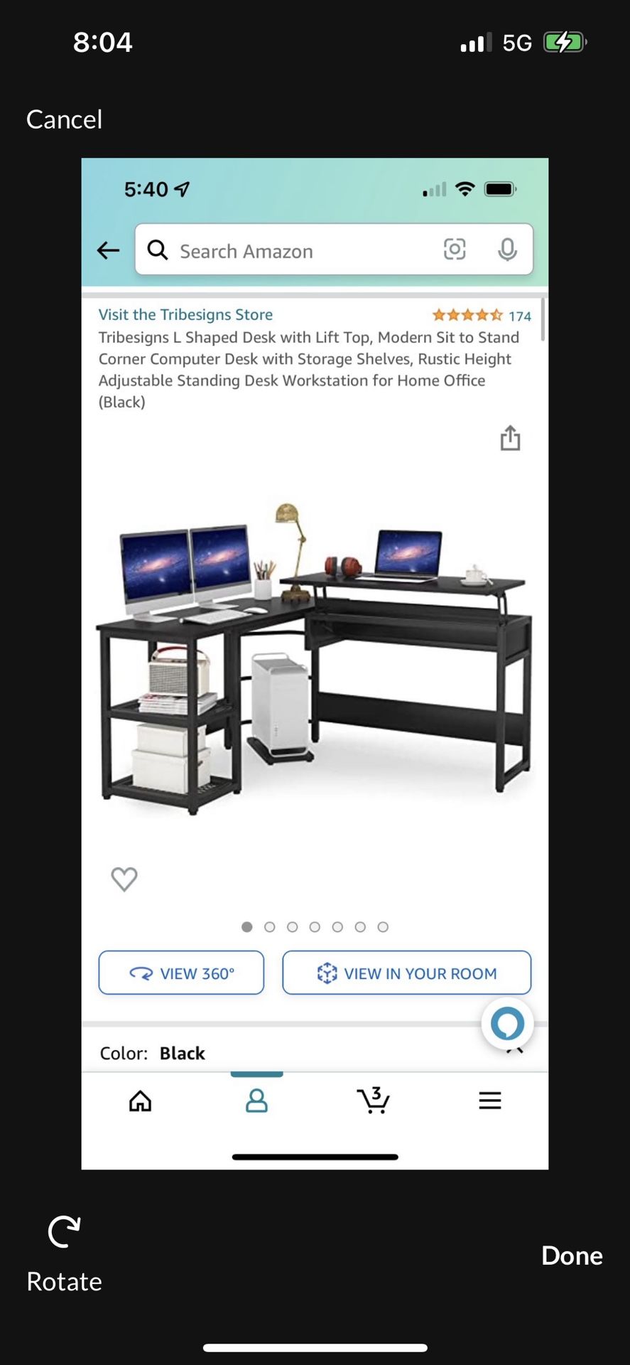 Stand Up Desk - New In Box - L-shape