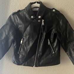 H &m Leather Jacket Size 3/4