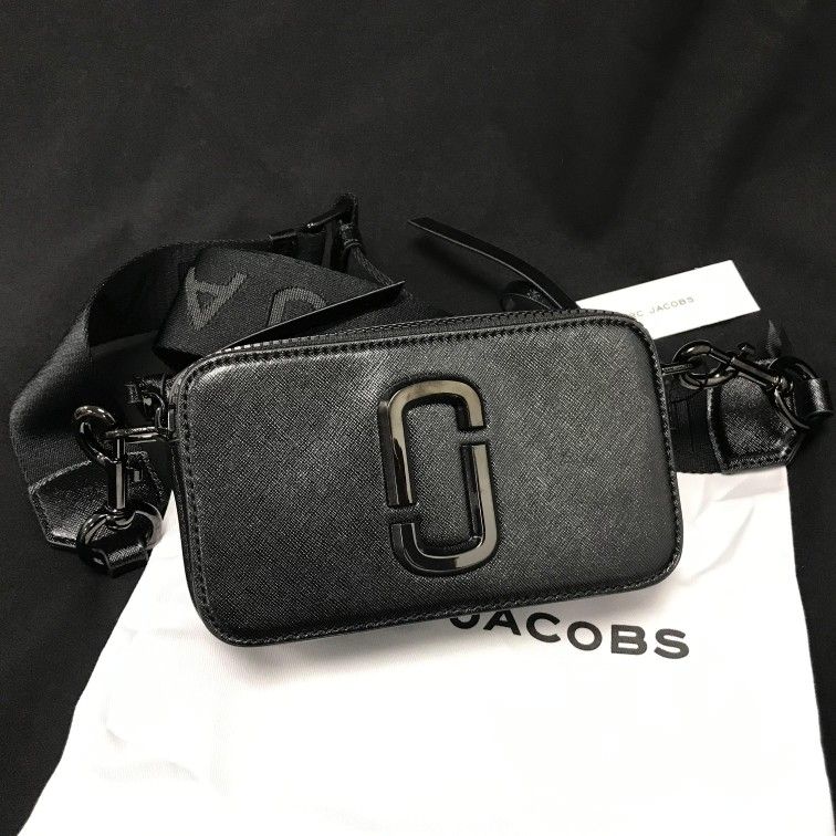 Marc Jacobs Colorblock Snapshot Crossbody bag   Black