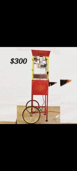 Commercial Popcorn Machine (8 Oz kettle) with Cart