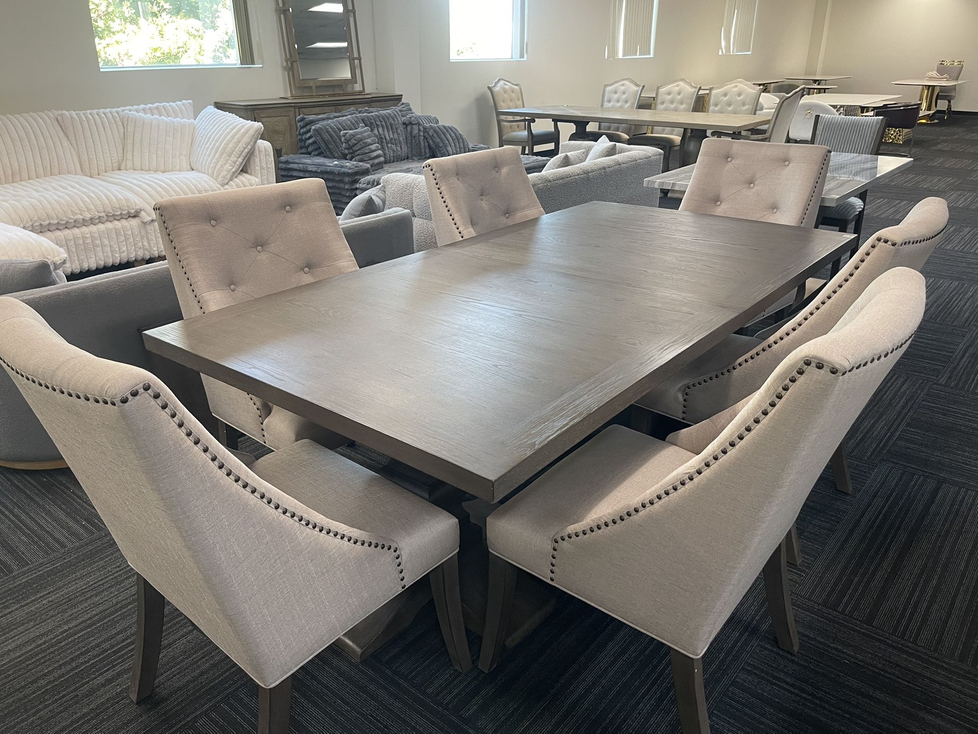 7pc Elegant Dining Table Set  - CLEARANCE