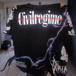 Small oversized Civil Regime Roses from Concrete Graphic T-Shirt