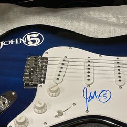 John5 Signed guitar Autographed