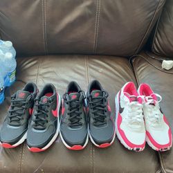 X3 Pairs Of Kids Nikes Shoes 