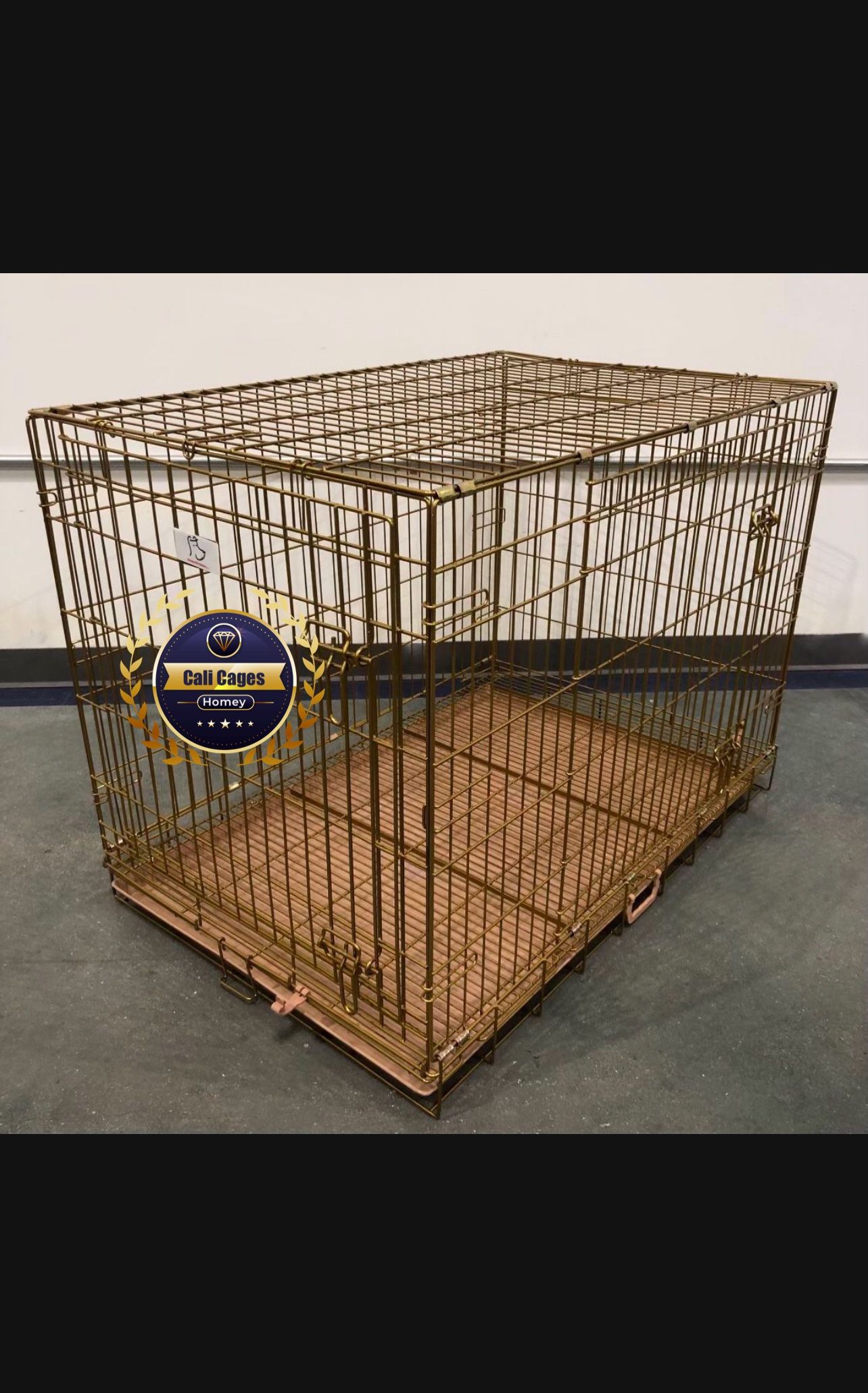 Dog Crate Wire Folding Size 36” Medium With Grid And Tray