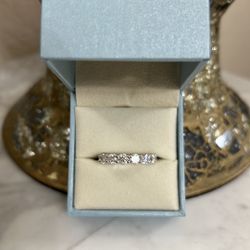 Certified GRA 4mm moissanite band ring 925 sterling silver