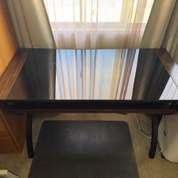 Computer Office Desk Glass top 