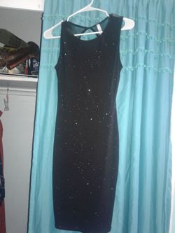 Small worn once black cute sparkly dress
