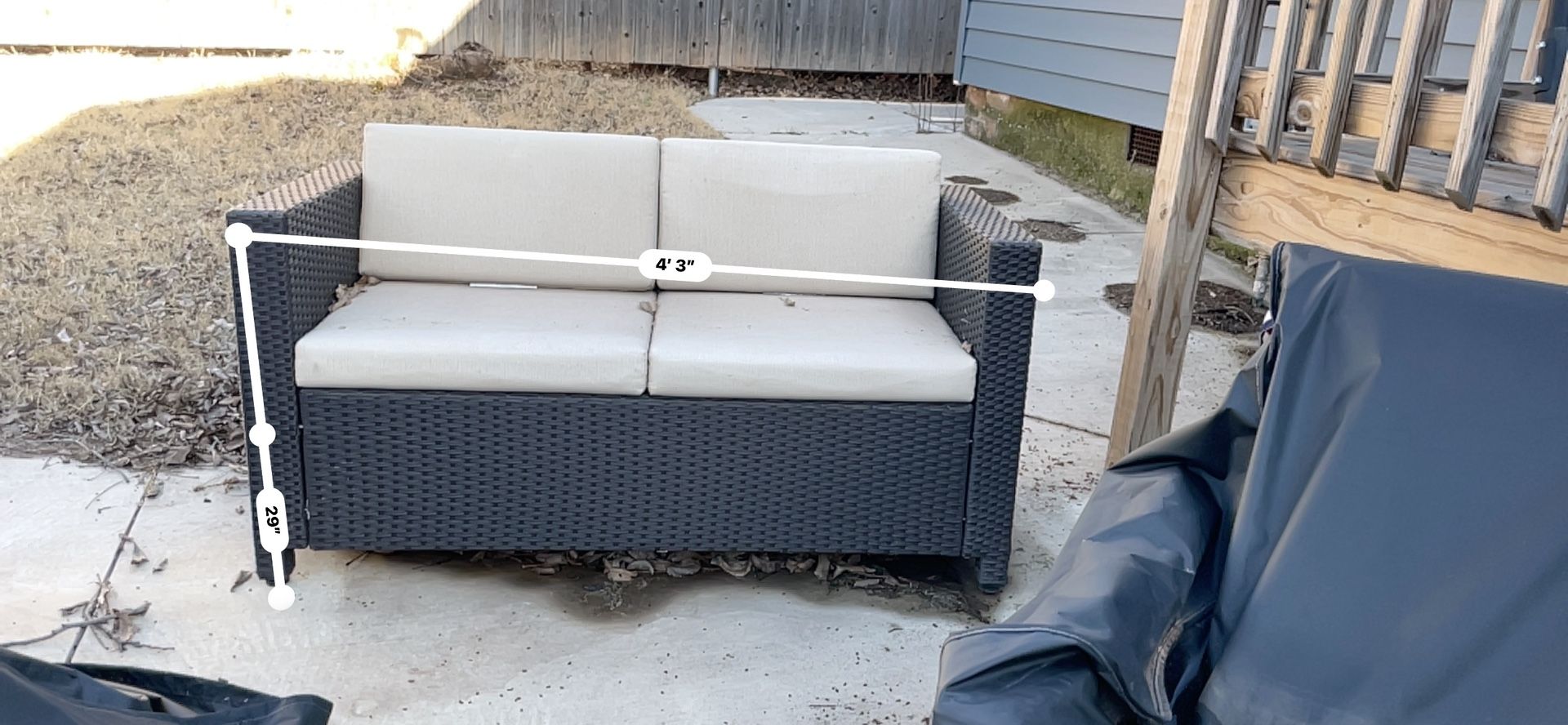 Wicker Loveseat Patio Furniture