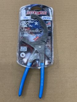 Channellock — 9 in. Oil-Filter and PVC Slip-Joint Pliers (209)
