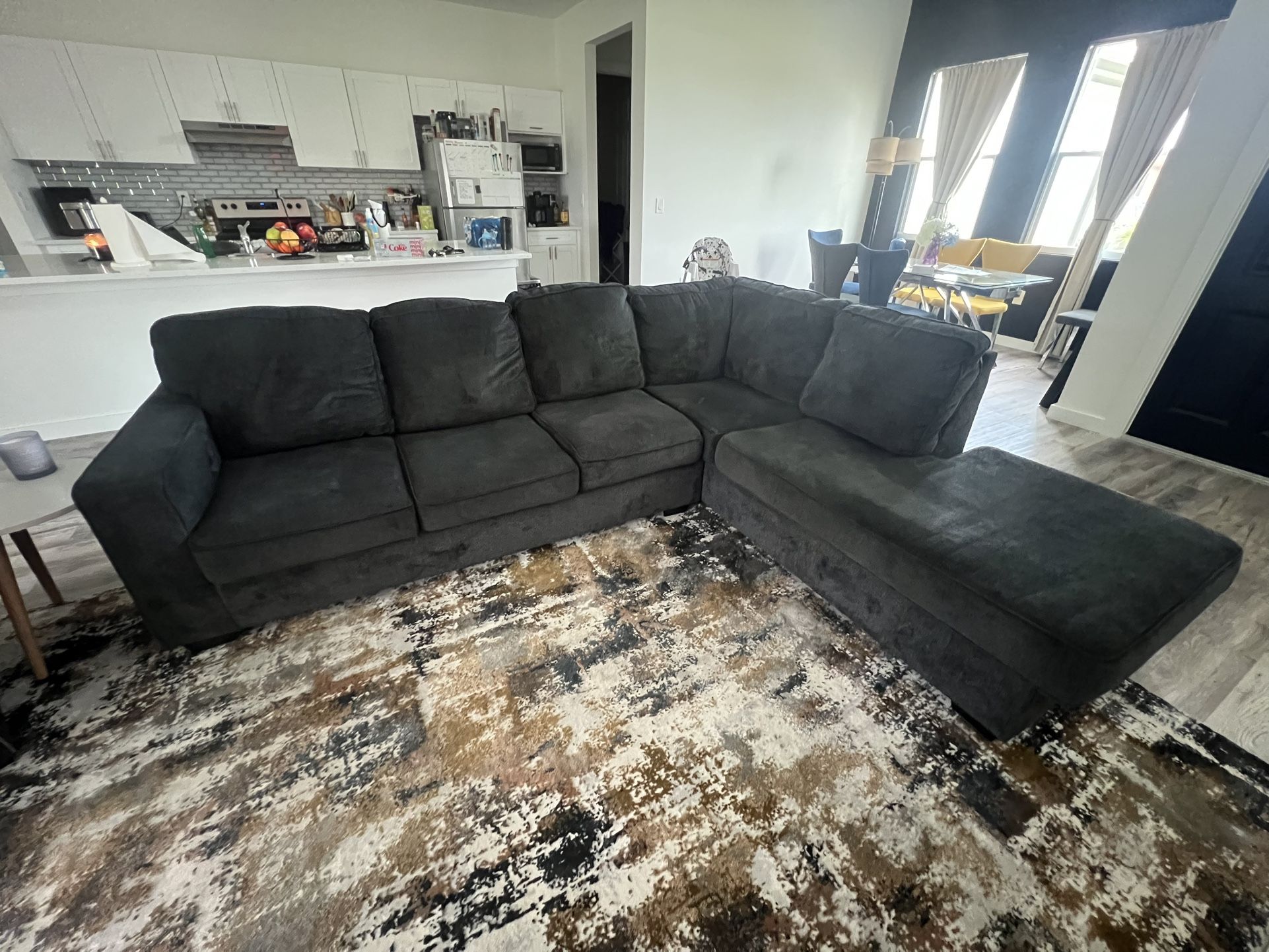 Ashley Furniture Dark Gray 2 Piece Sectional Sofa