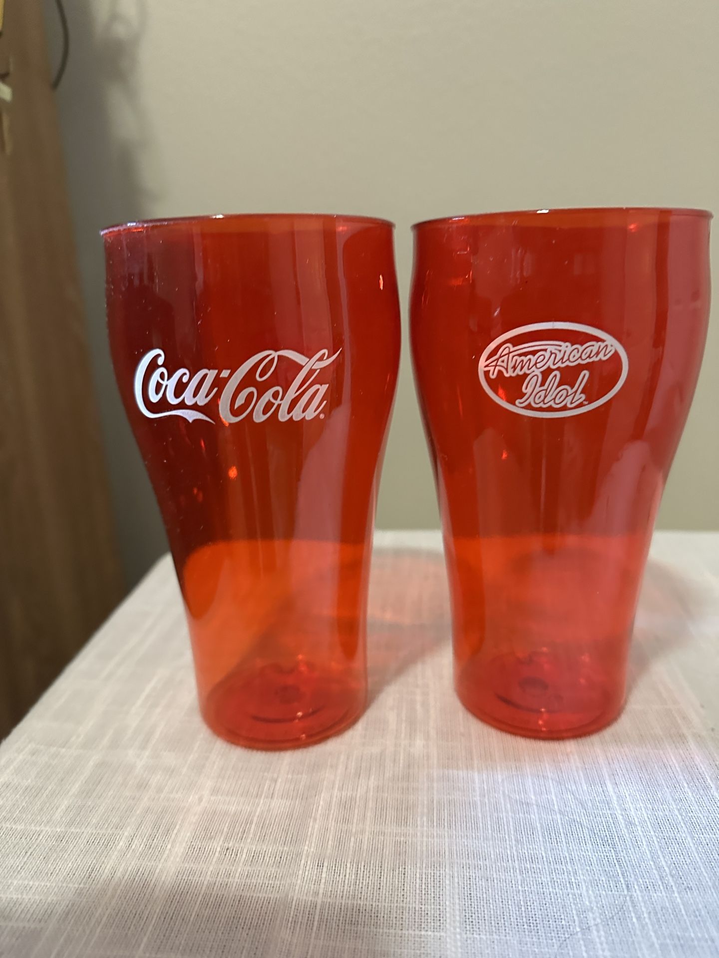 American Idol Coca Cola Plastic Cup Red -2