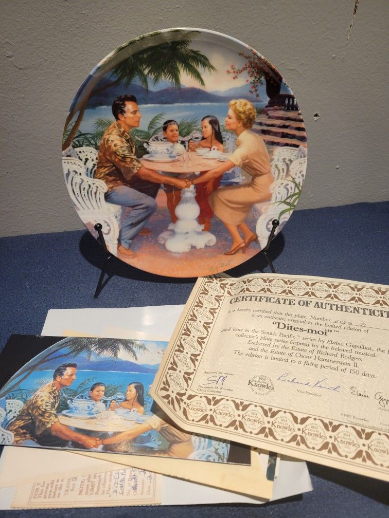 Dites-moi South Pacific Movie Plate