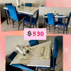 Large 71” Modern Dining Table for 4 People with Waterproof Top and Adjustable Legs – Durable, Stylish, and Perfect for Dining Spaces.