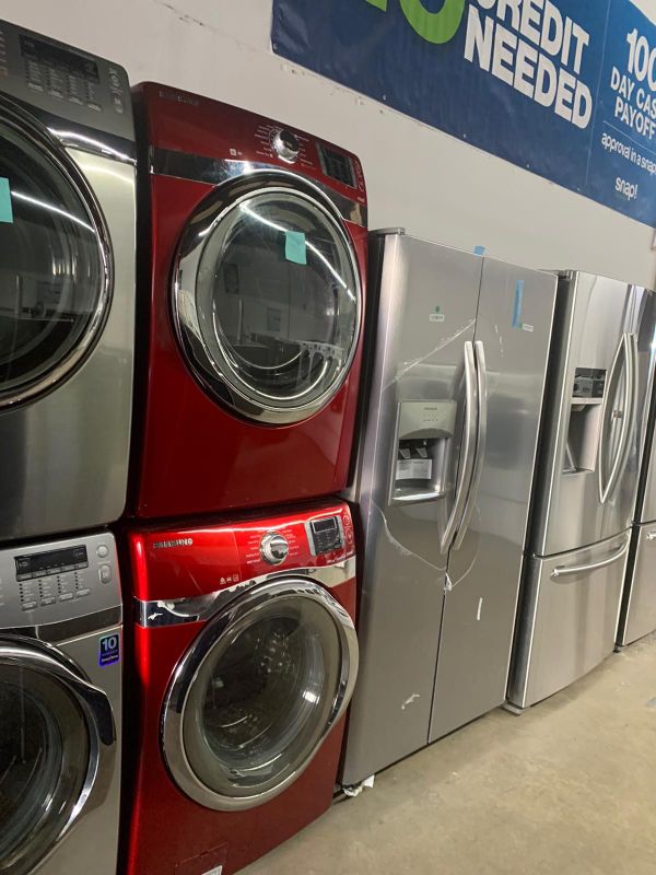 Red pair of Samsung Washer and Dryer ! for Sale in Houston, TX OfferUp