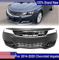 Front Bumper +Grille For 2014 2015 2016 2017 2018 2019 2020 Chevrolet Impala