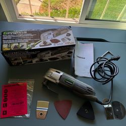 Genesis GMT15A Multi-Purpose Oscillating Tool w/Accessories Tested & Working Great!