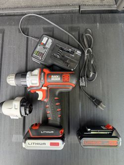 Black & Decker Matrix 20V Tool Kit – Drill, Extra Head, 2 Batteries & Charger