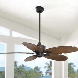 Unopened new Lillycrest II 52 in. Indoor/Outdoor Matte Black Wet Rated Ceiling Fan for sale!