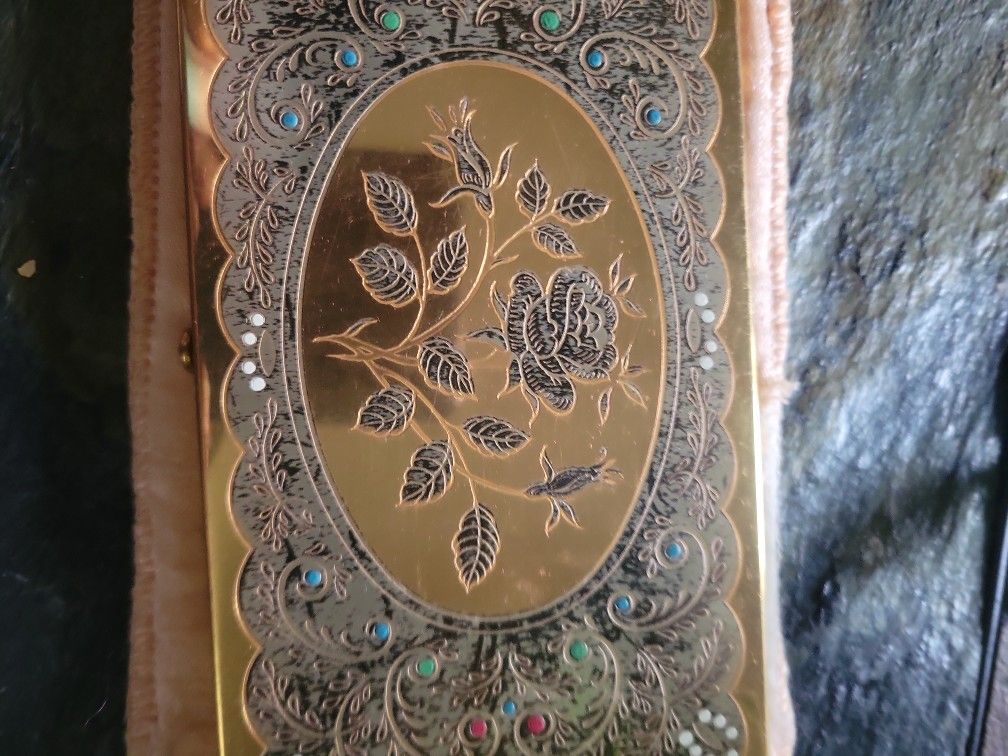 24K Lid Vintage Cigarette Case