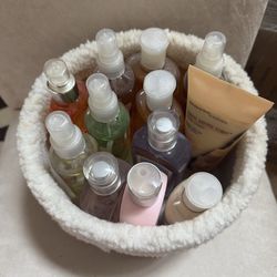 Caddie with Bath Body Works items