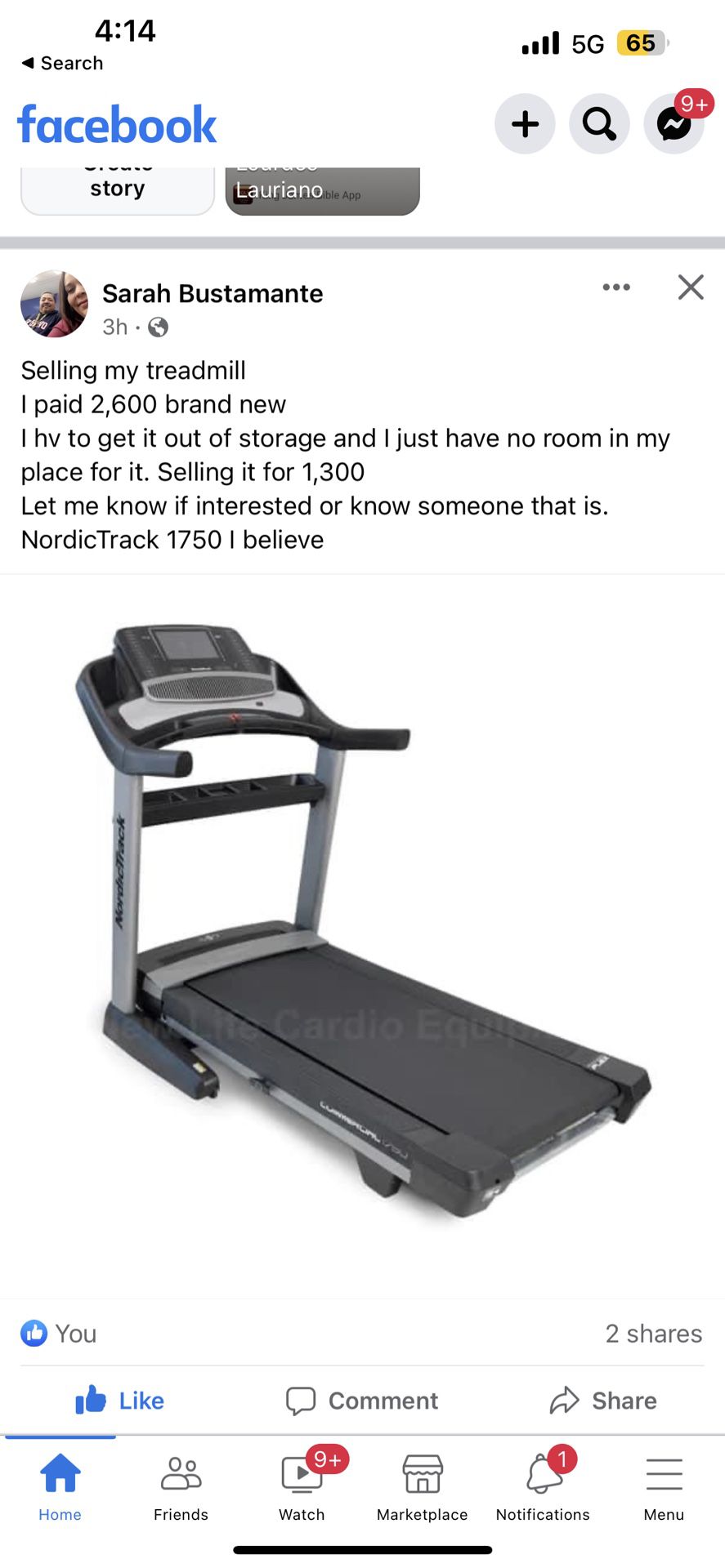 NordicTrack Treadmill Brand New