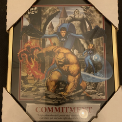 Marvel Superhero Framed Inspirational Posters 8x10 Set Of 3