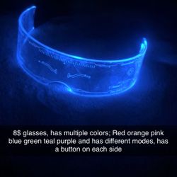 light up glasses multiple modes