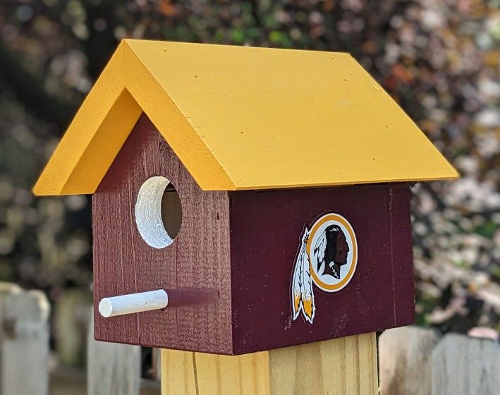 Washington Redskins Bird House