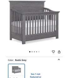 Evolur Waverly 5-in-1 Full Panel Convertible Crib Plus Mattress 