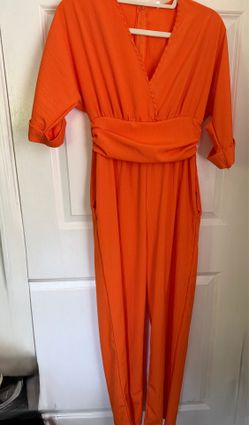 woman’s jumpsuit Beautiful Orange woman’s jump